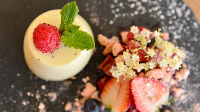 Panna cotta at Malobo, Henley Square. Picture: Bianca De Marchi