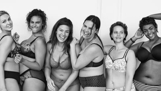 Lane Bryant’s #imnoangel campaign, starring Ashley Graham (third from right).