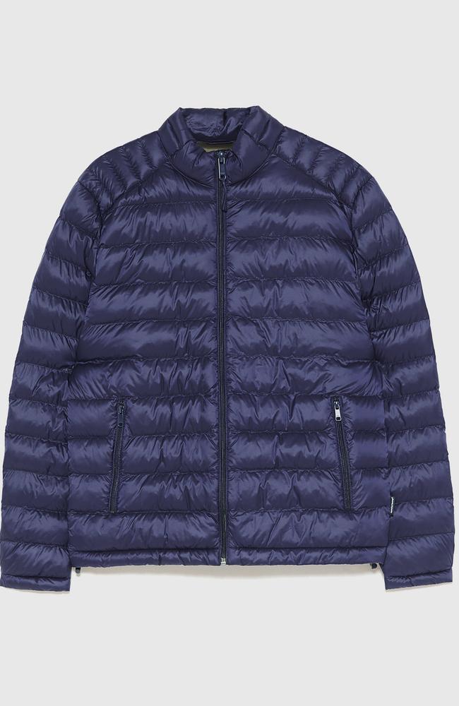 For no-fuss guys; Lightweight Puffer Jacket, $139 from Zara.