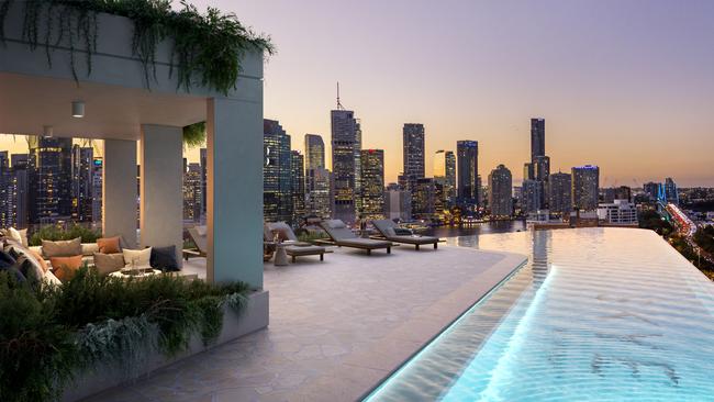 Skye will have a public rooftop pool.