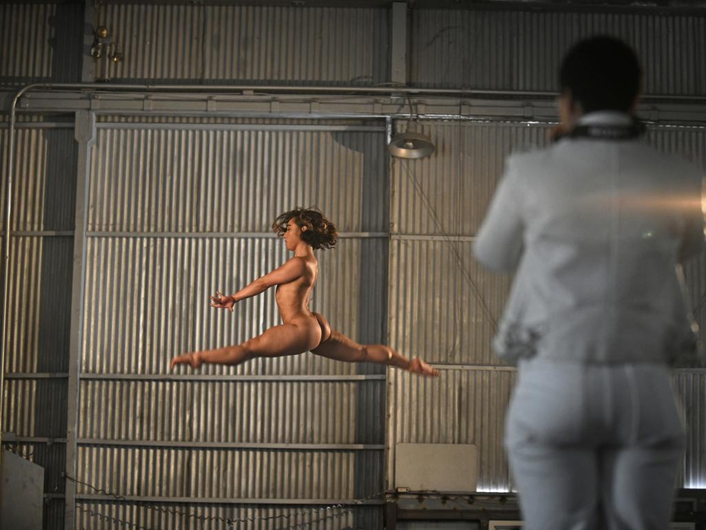 Katelyn Ohashi’s gravity-defying ESPN Magazine Body Issue shoot.