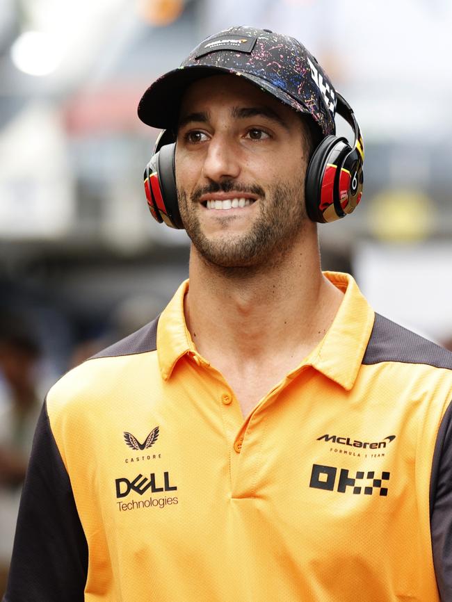 Daniel Ricciardo has reason to smile. Photo by Jared C. Tilton/Getty Images.