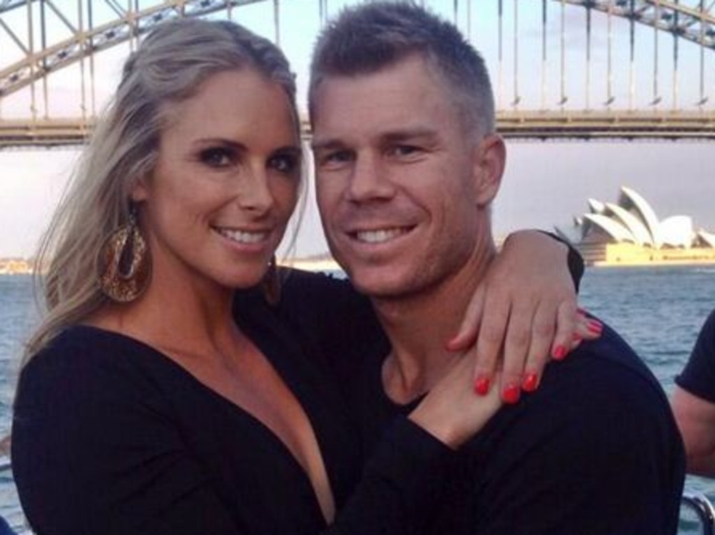 Candice Warner (nee Falzon) and David Warner in 2013.