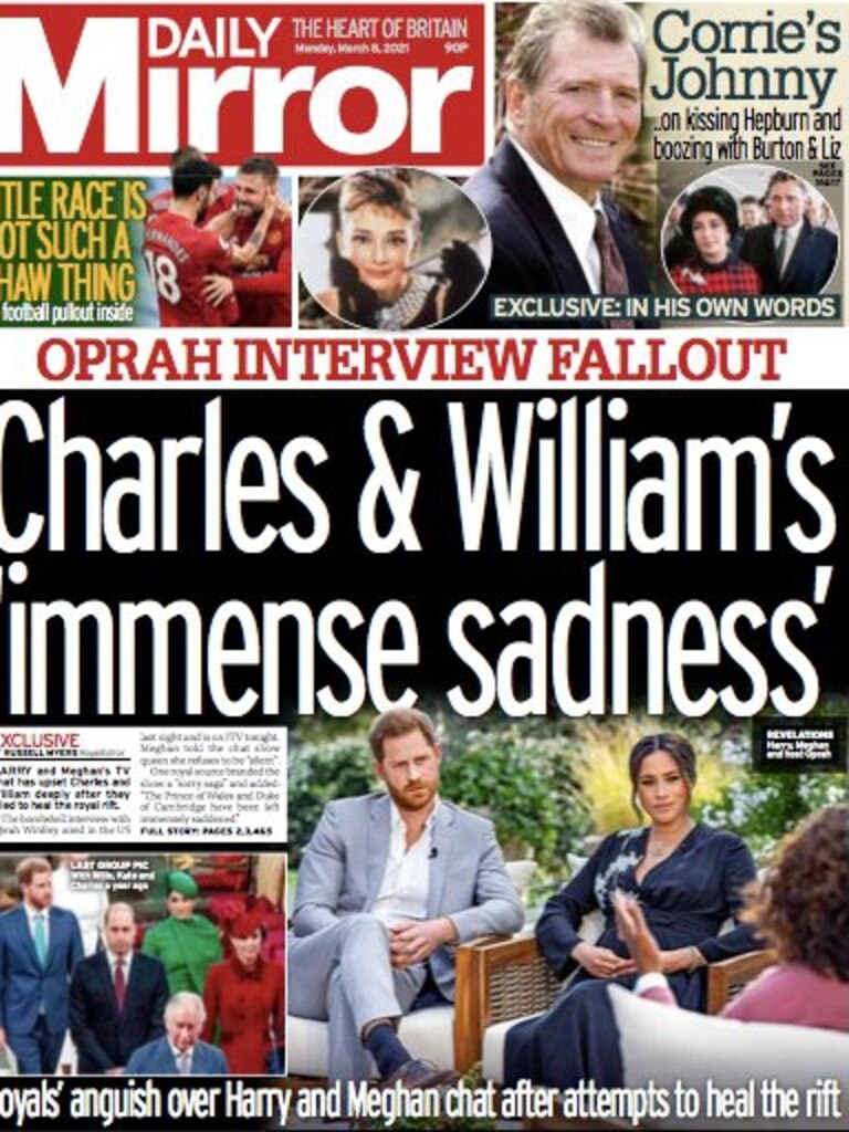 Meghan Harrys Oprah Interview How World Reacted Newspaper Front Pages The Courier Mail 