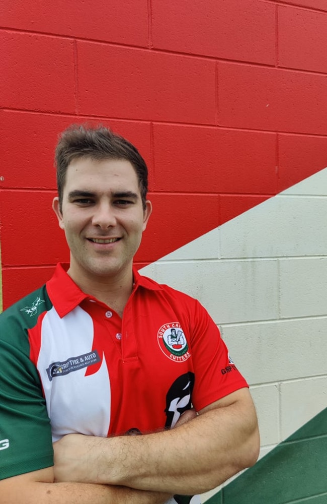 South Cairns Cutters coach Brad Johansen. Picture: Harry Murtough