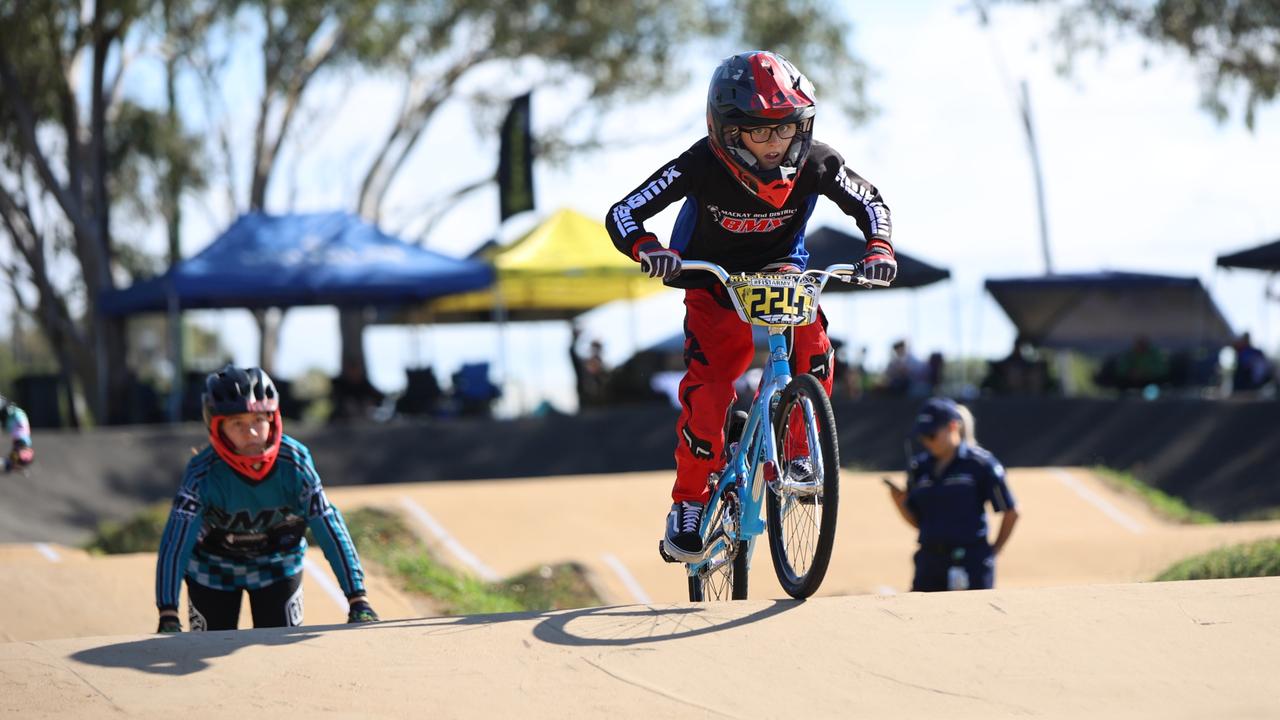 Nate Bonehill, 9, of Slade Point says he gets a thrill from riding fast on the BMX tracks. He is pictured here competing in the 2021 Sugar City Classic, a Mackay event attracting almost 300 riders from the ages of two and up. Picture: JDT Photography