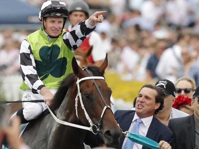 James McDonald salvaged his day with wins aboard Madam Rouge (pictured) and Outback Barbie. Picture: Getty Images