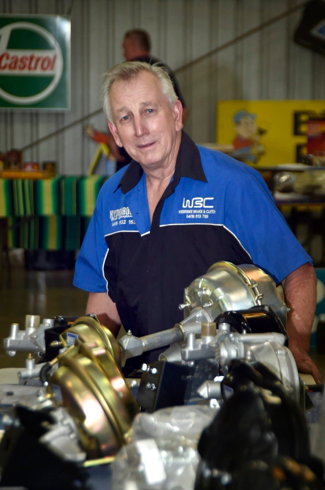Terry Morgan specialises in brake hydro boosts. Stall holders set up for annual Swap Meet at Toowoomba Showgrounds. February 2019. Picture: Bev Lacey