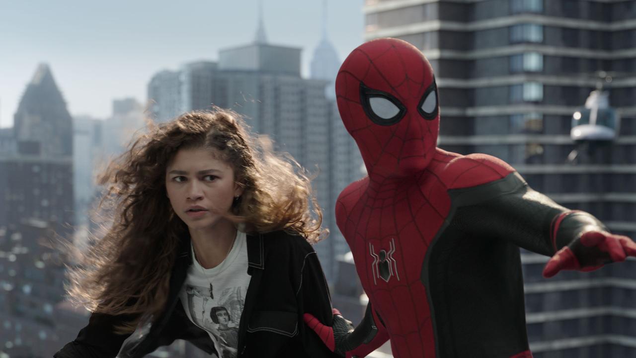 Zendaya and Tom Holland in Spider-Man: No Way Home. Picture: Sony