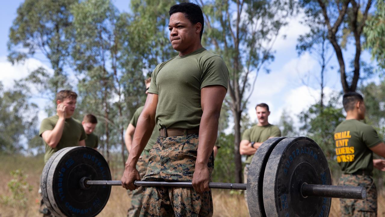 U.S. Marine Corps Staff Sgt. Jaylen Miller, a radar employment chief with 12th Marines, 3d Marine Division, competes in a fitness competition during Talisman Sabre 2021 at Camp Growl, Shoalwater Bay Training Area, Queensland, Australia, July 13, 2021. This is the ninth iteration of Talisman Sabre, a large-scale, bilateral military exercise between Australia and the U.S. involving more than 17,000 participants from seven nations. The month-long multi-domain exercise consists of a series of training events that reinforce the strong U.S./Australian alliance and demonstrate the U.S. MilitaryÃ¢â&#130;¬â&#132;¢s unwavering commitment to a free and open Indo-Pacific. Miller is a native of Louisville, Kentucky. (U.S. Marine Corps photo by Lance Cpl. Ujian Gosun)