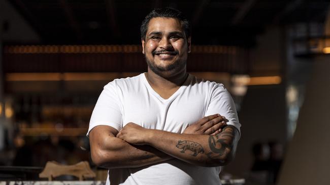 Chef Jay Rao poses for a photo at Ruse Bar &amp; Brasserie in Parramatta Square. Picture: Monique Harmer