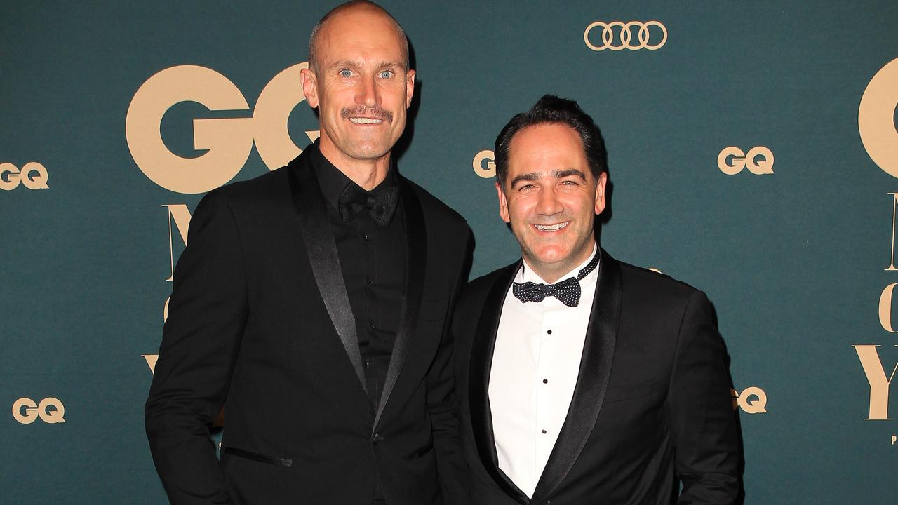 Fitzy and Wippa at the GQ Men of the Year Awards held at The Star in Pyrmont. Picture: Christian Gilles