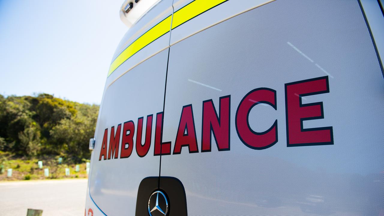 Emergency crews are at the scene of a single-vehicle rollover on K’gari on Friday.