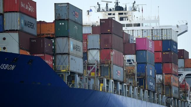 No nation is immune to the shipping crisis. Picture: AAP Image/Joel Carrett