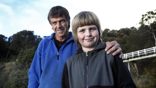 Greg and Jaycobb Bygraves of Bridgewater, have been removing rubbish from the banks of the Jordan River for close to a year and have been nominated together in the Environment Category for the Pride of Australia.