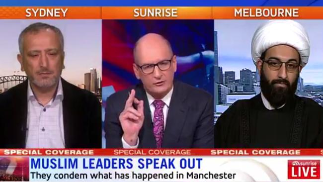 Dr Jamal Rifi, David Koch and Imam Tawhidi on Sunrise today.