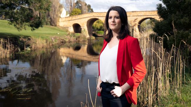 Considering all legal options: Tasmanian Liberal senator Claire Chandler at Richmond in southern Tasmania. Picture: Peter Mathew