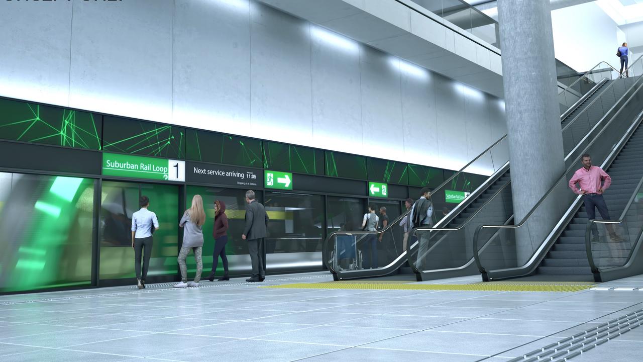 A concept design for one of the six underground stations.