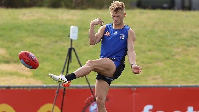 Adam Treloar was one of the Bulldogs’ best performers over the pre-season. Picture: Robert Cianflone/Getty Images