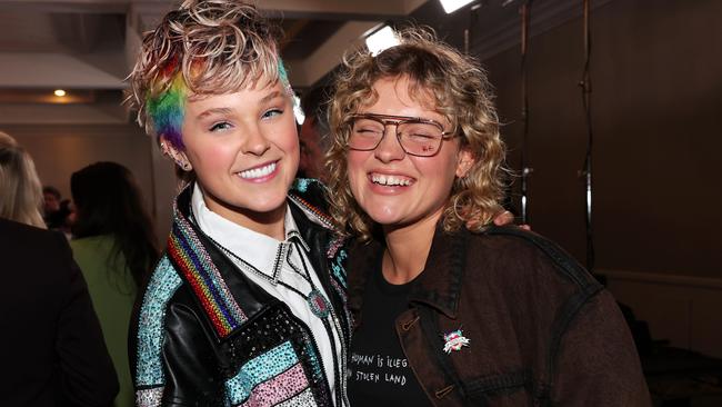 JoJo Siwa and Kath Ebbsin happier times. Picture: Getty Images