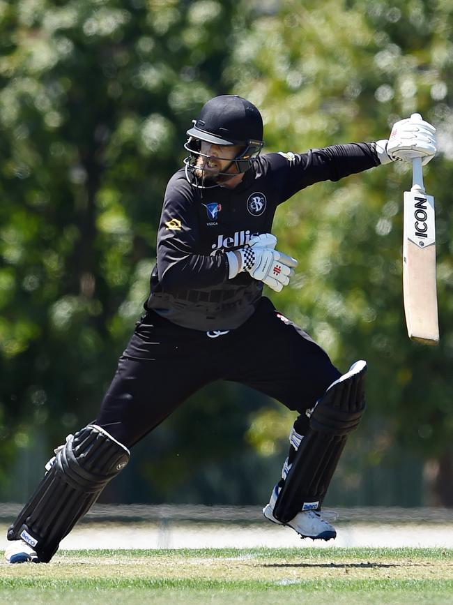 Brunswick batsman Liam Murphy. Picture: Steve Tanner