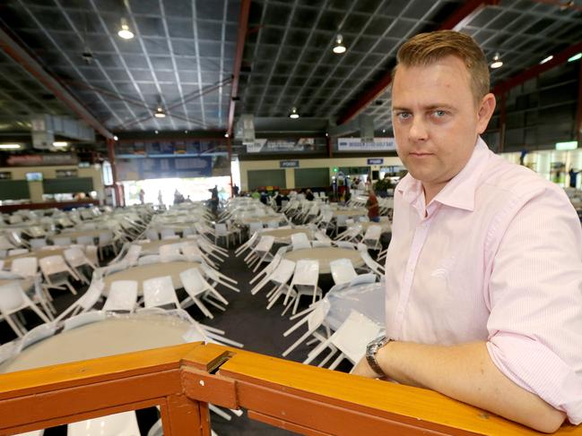 Magic Millions sales Monday , Bid Spotter James Dawson . Picture Mike Batterham