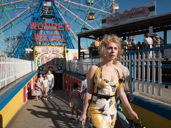Carolina (Juno Temple) in a scene from Wonder Wheel.