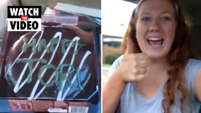 Woman travels 42 hours to deliver best mate Coles mud cake