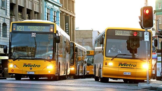 A man alledgedly flouted COVID-19 laws by waiting for a bus. Picture: SAM ROSEWARNE