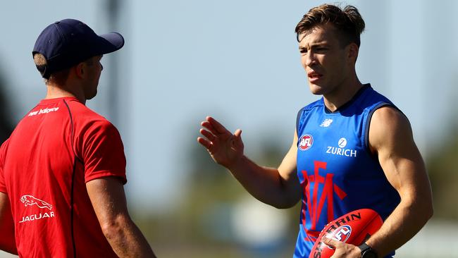 Jack Viney is racing to be fit for Round 1. Picture: Robert Cianflone/Getty Images