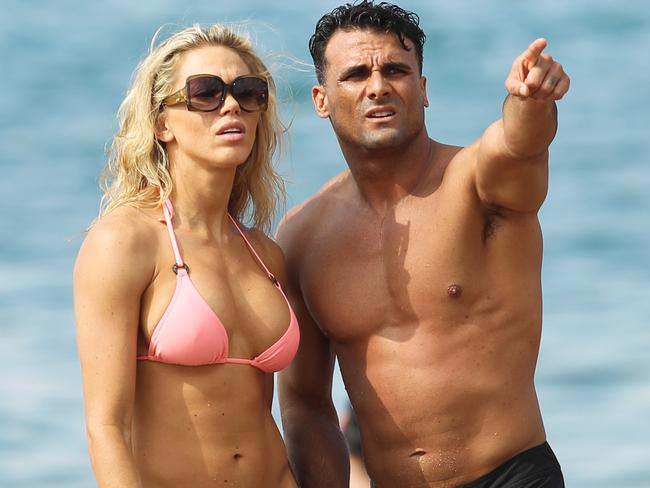 Ex wife ... Baywatch star Jeremy Jackson and his former wife Loni Willison. Picture: Splash