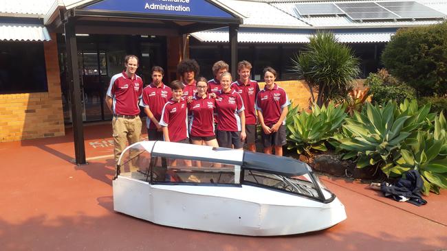 Kingscliff State High School students ready to travel to Maryborough for the 24 hour Tech Challenge race.