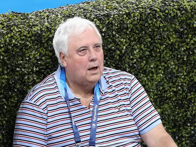 BRISBANE, AUSTRALIA - APRIL 07:  Australian businessman Clive Palmer looks on during Cycling on day three of the Gold Coast 2018 Commonwealth Games at Anna Meares Velodrome on April 7, 2018 on the Brisbane, Australia.  (Photo by Ryan Pierse/Getty Images)