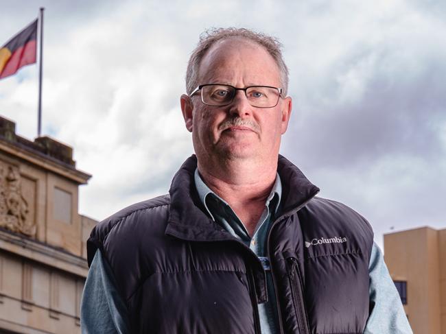 West Coast Mayor, Shane Pitt visited Parliament House, calling for government help to boost the economy in the region.Picture: Linda Higginson