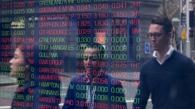 SYDNEY, AUSTRALIA - NCA NewsWire Photos AUGUST, 12, 2020: Digital market boards are seen at the Australian Stock Exchange (ASX) in Sydney. Picture: NCA NewsWire/Bianca De Marchi