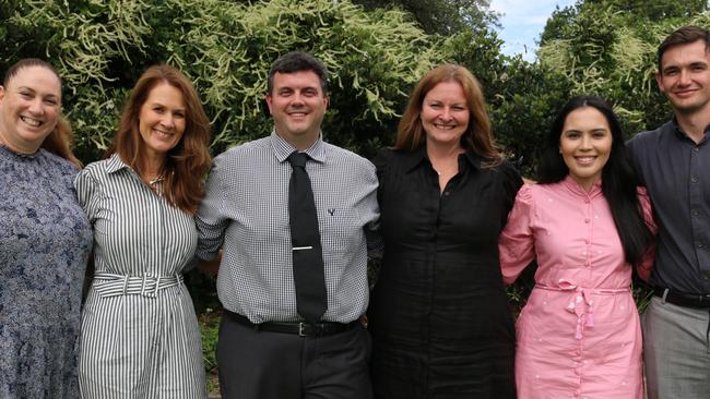 St Mary's Star of the Sea - Hurstville (Left to right) Kellie Heaney, Kate Jones, Daniel Rodger, Rebecca Besly, Charmaine Lauhban and Jacob Blundell