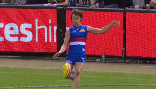 Western Bulldogs player Liam Picken made a game-defining play against the Swans.