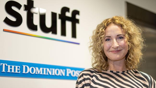 Sinead Boucher at the headquarters of Stuff media in Wellington. Picture: AFP