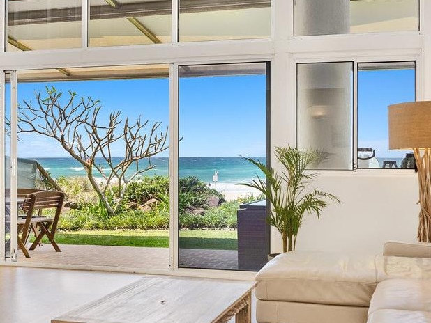 Dutton’s stunning beachfront property (above) is now valued at $9m according to online estimators.