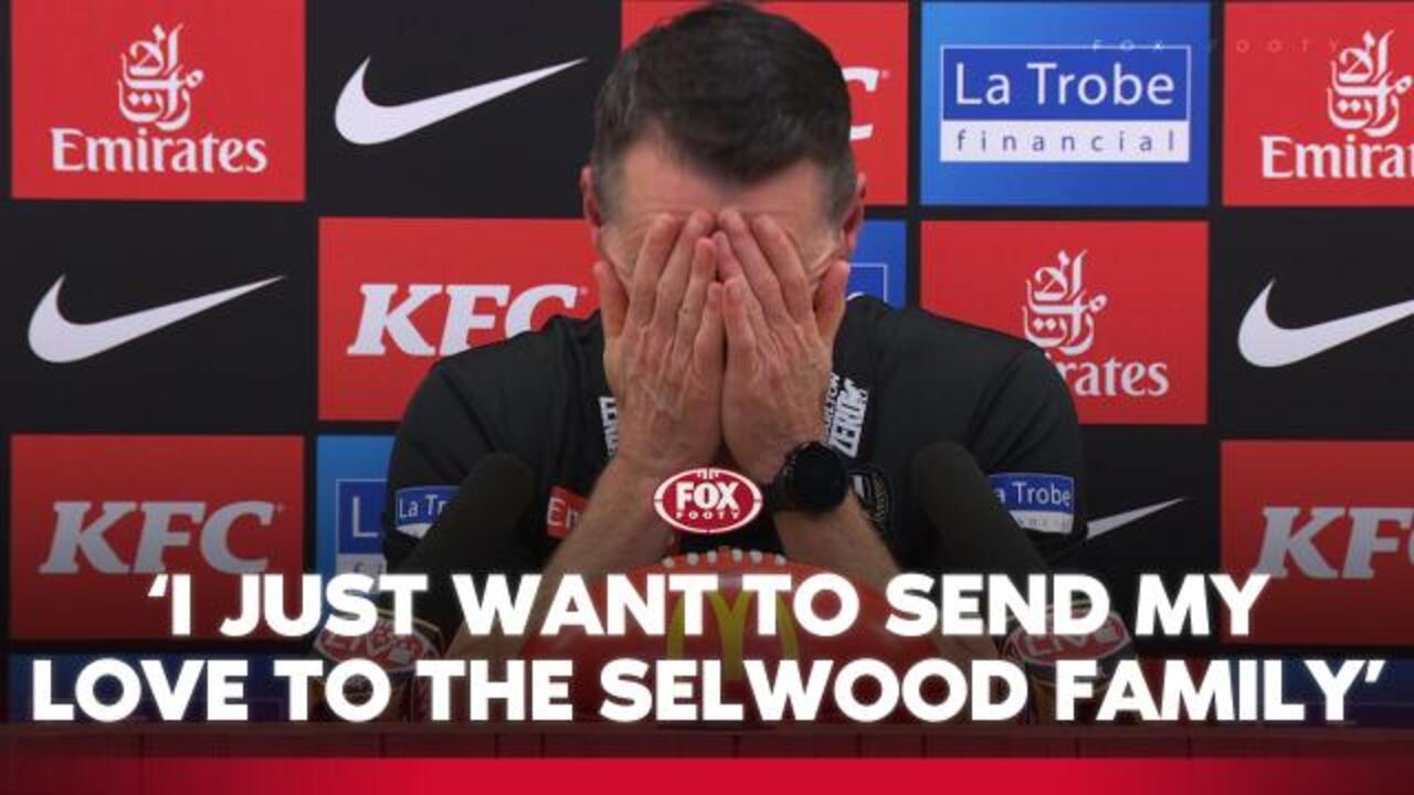 McRae overcome with emotions in presser