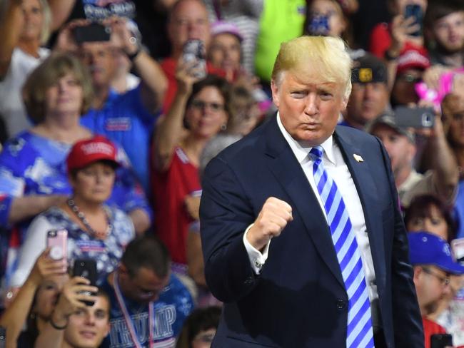 Donald Trump may use tactics similar to his 2020 presidential campaign, running for the top spot in the 2024 election early. Picture: Mandel Ngan/AFP