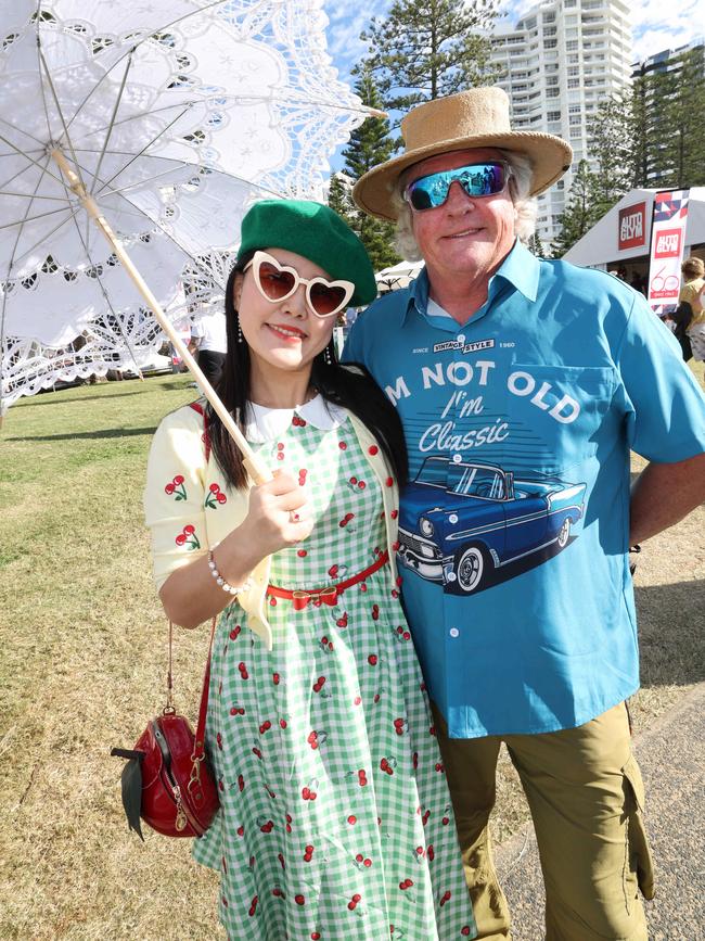Jay and Phillip Hunter at Cooly Rocks On festival. Picture: Annette Dew