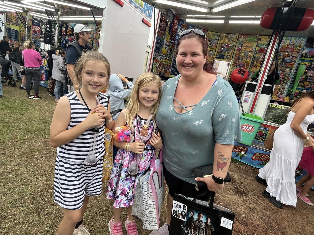 Khiara Wright, Mahandra Wright and Ayla-Rae Wright were soaking up the atmosphere at the show.