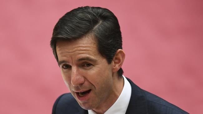 Former Education Minister Simon Birmingham had previously argued the universities were capable of finding efficiencies to deal with the funding freeze.