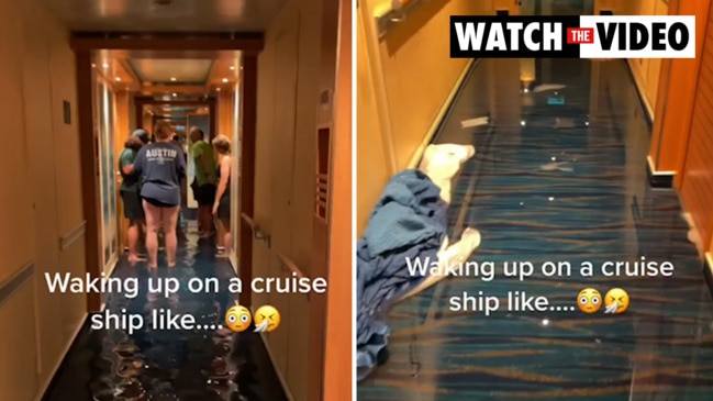 Cruise passengers wake up to floods