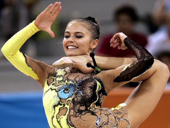 Kabaeva at the 2004 Olympic Games in Athens. Picture: AP