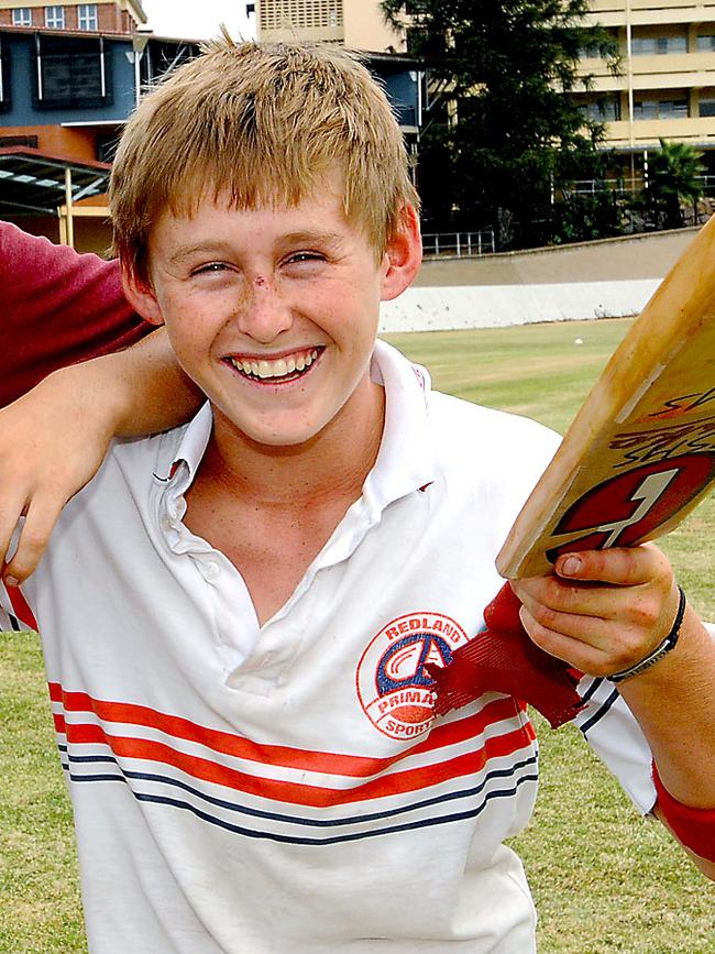 Marnus Labuschagne at a cricket training camp in 2009.