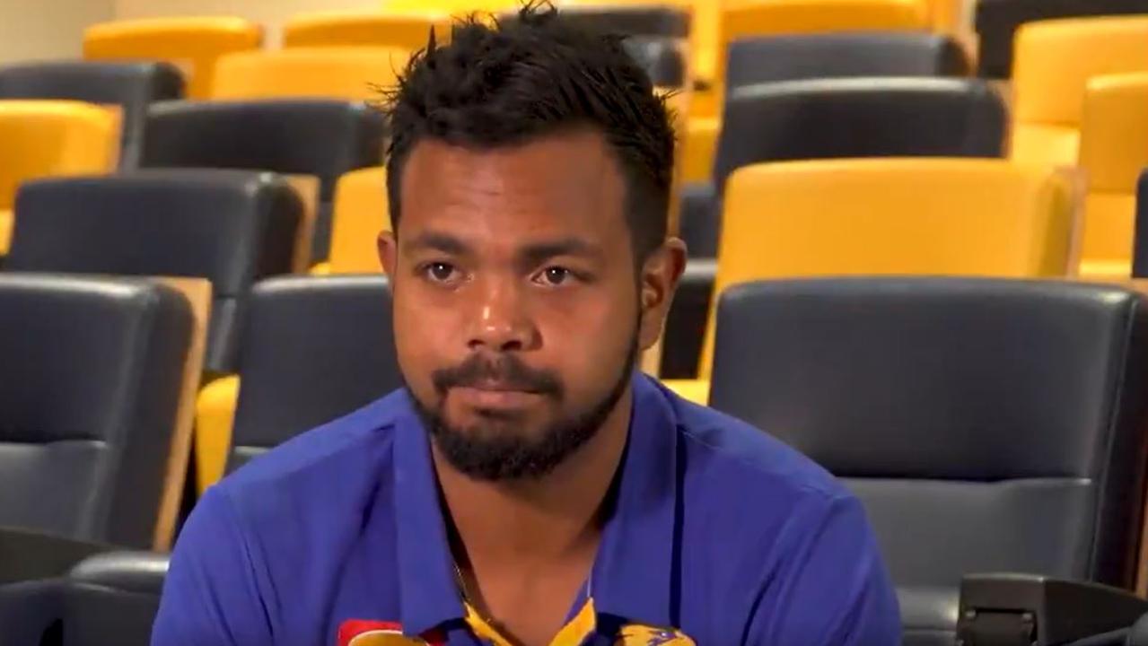 Willie Rioli has spoken for the first time since returning to West Coast.