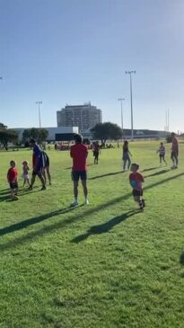 Indhi Kirk marking drill at Heffron Park