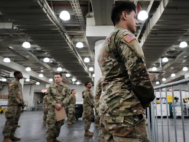 Members of the National Guard in New York. Picture: Spencer Platt/Getty Images/AFP